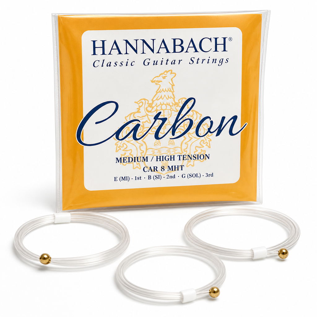 Hannabach Carbon Medium High Tension Treble Set 1,2,3번 스트링 CAR8MHT