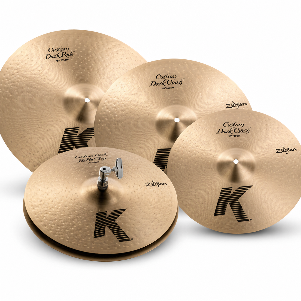 Zildjian K Custom Dark 심벌 세트 (KCD900 — 14H·16C·18C·20R)
