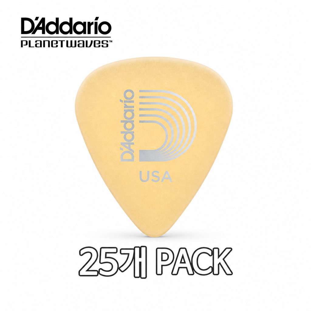 Daddario Cortex 1.0mm 피크 25개 세트 (1UCT6-25)