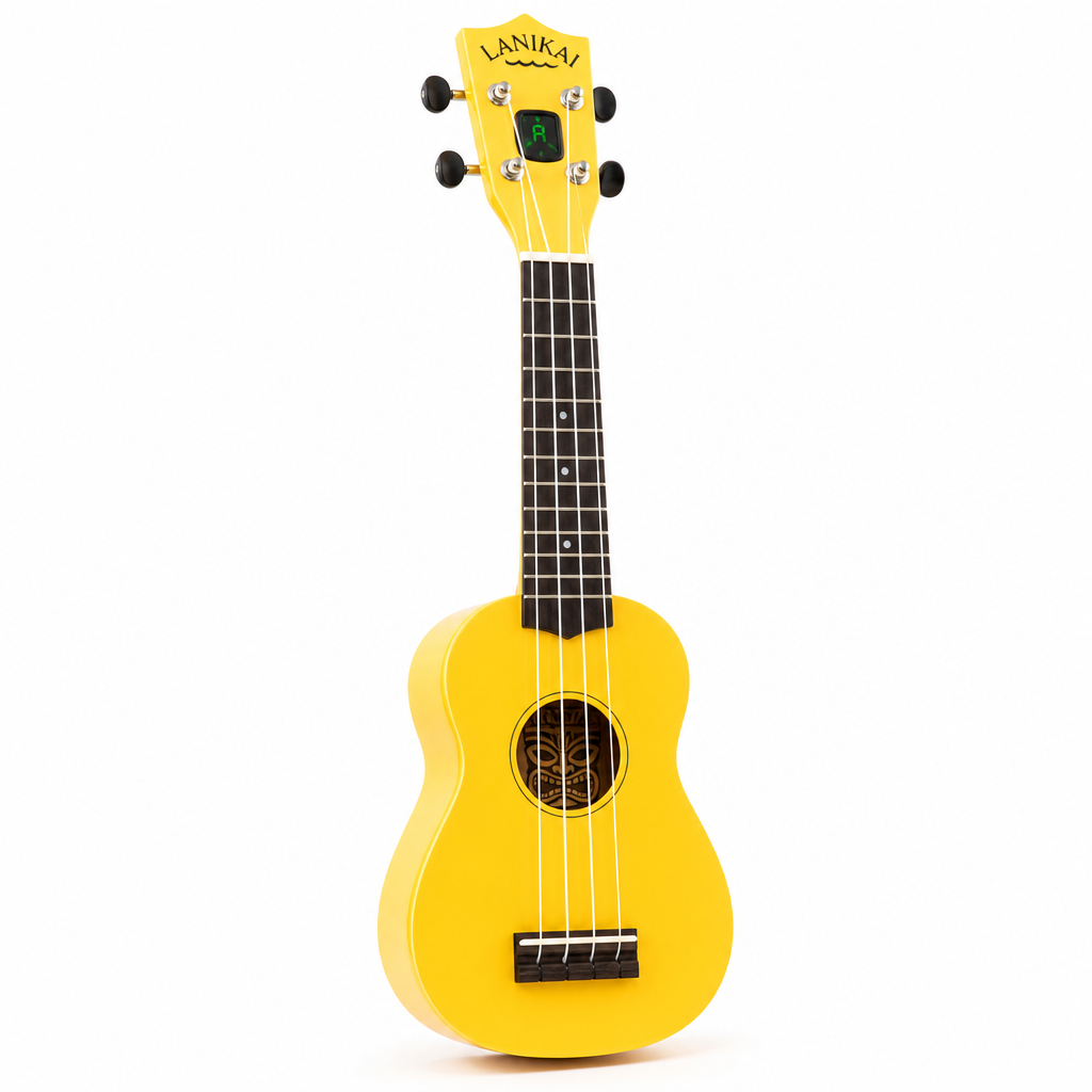 Lanikai Kohala Tiki 튜너내장 콘서트 우쿨렐레 (Yellow)