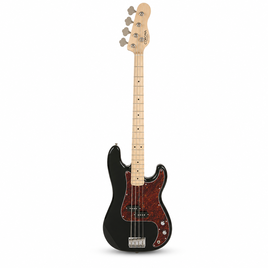 Corona Standard P Bass (Black / Maple)