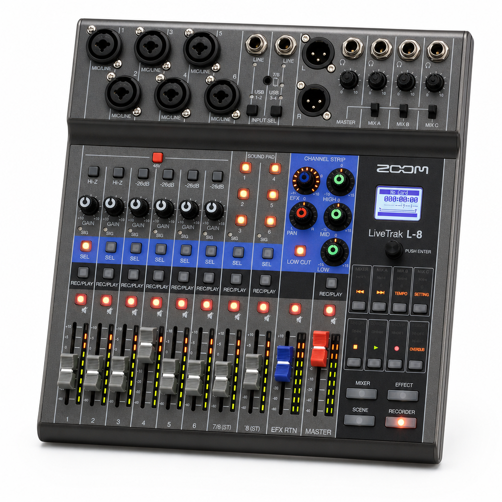 Zoom LiveTrak L-8 / 디지털 믹서 레코더