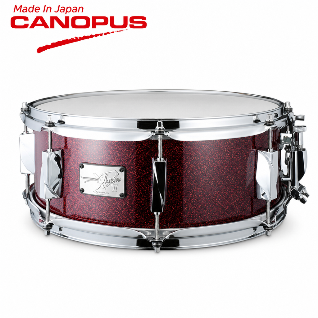 Canopus YAIBA II Maple Snare Drum — Dark Red LQ (JSM-1455)