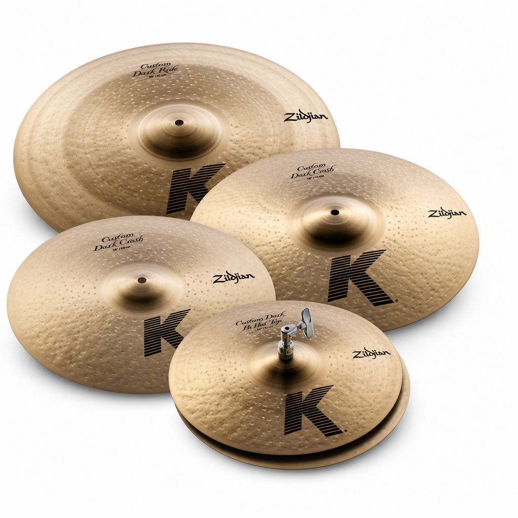 Zildjian K Custom Dark 심벌 세트 KCD900 (14H·16C·18C·20R)