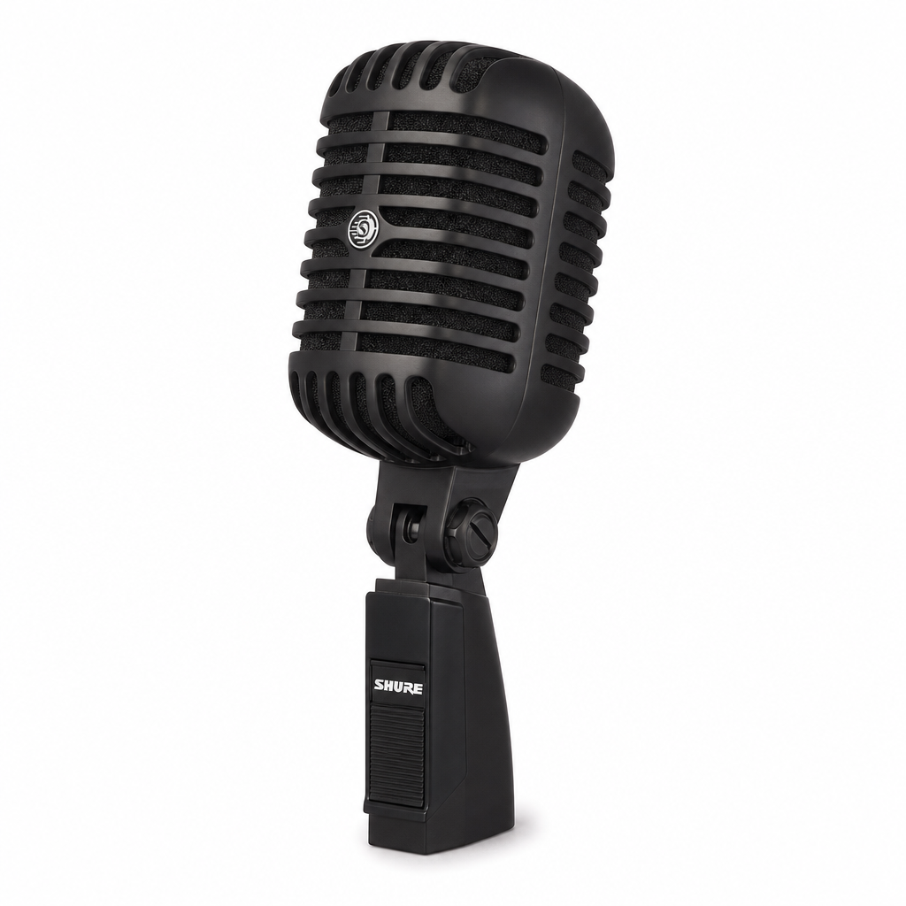 SHURE Super 55 Black 디럭스 보컬 마이크 피치블랙 에디션