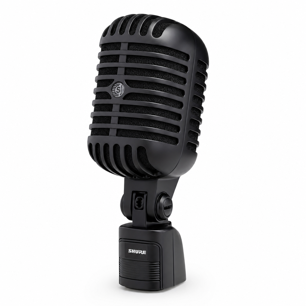 SHURE Super 55 Black 디럭스 보컬 마이크 피치블랙 에디션