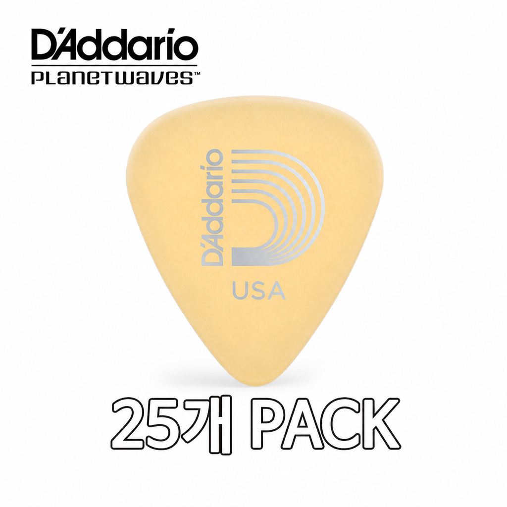 Daddario Cortex 1.0mm 피크 25개 세트 (1UCT6-25)