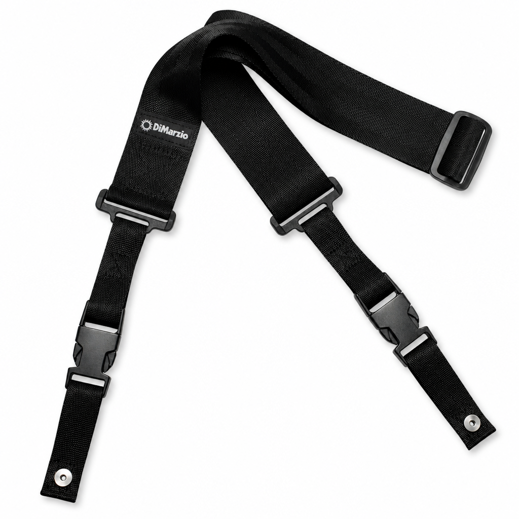 디마지오 DiMarzio Nylon ClipLock 기타 & 베이스 스트랩 (2인치/Black)