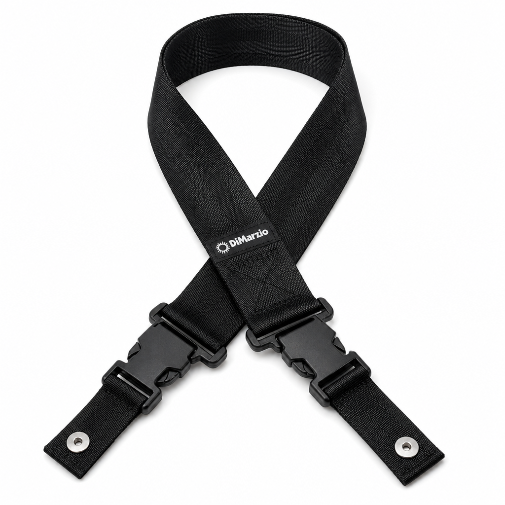 DiMarzio Nylon ClipLock 기타 & 베이스 스트랩 (2인치/Black)