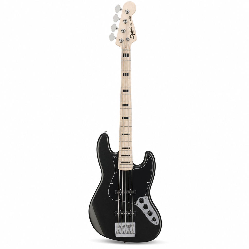Squier Affinity Jazz Bass V Active (Black Metallic)